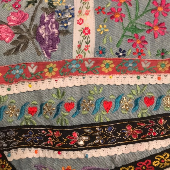 Vintage Denim embroidered vest - Picture 3 of 6